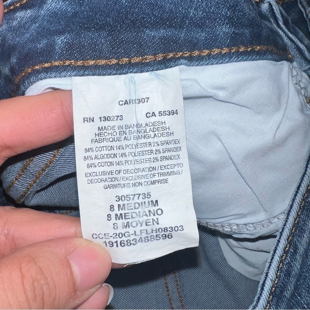 Lee Women's Slim Fit Skinny Ankle Button Fly High Rise Jeans Size 8 Medium - Picture 4 of 10